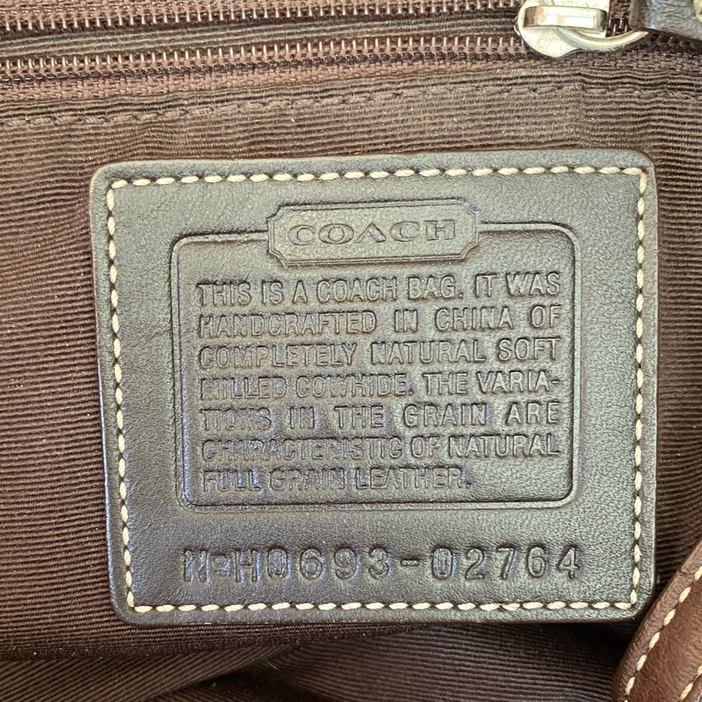 Rare Coach Leather pebble leather satchel - Picture 5 of 5
